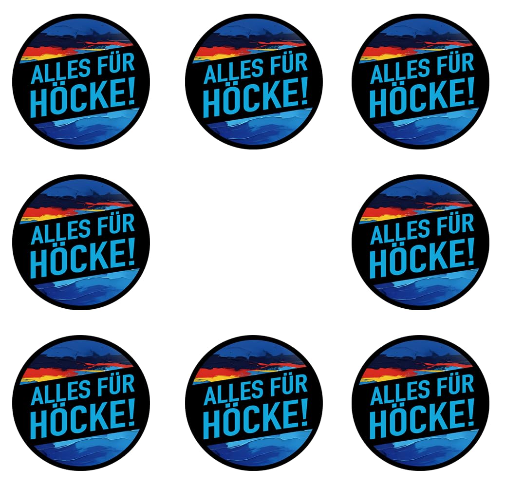 Sammys Shirt Store 192 Stück Aufkleber 4cm rund Alles für Höcke AFD Thüringen Sticker Sparpack gut haftend Aktiv Werden 4 cm von Sammys Shirt Store