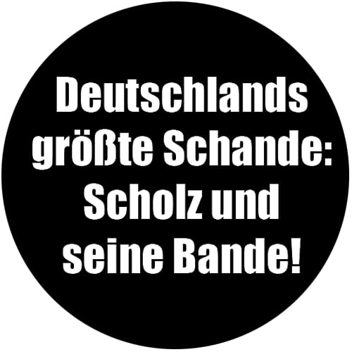 Sammys Shirt Store Deutschlands größte Schande-Scholz und Seine Bande Aufkleber 10 cm von Sammys Shirt Store