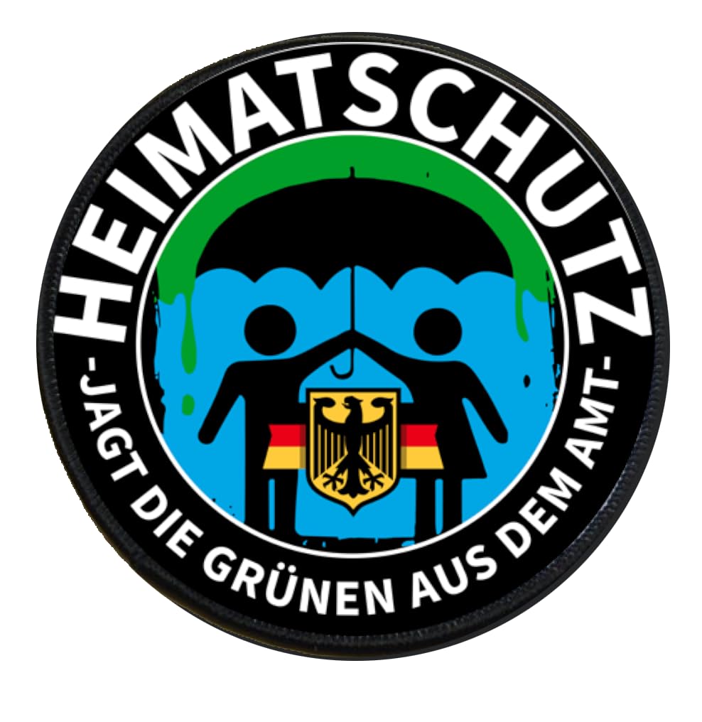 Sammys Shirt Store Heimatschutz-Die Grünen aus dem Land Aufnäher 10 cm von Sammys Shirt Store