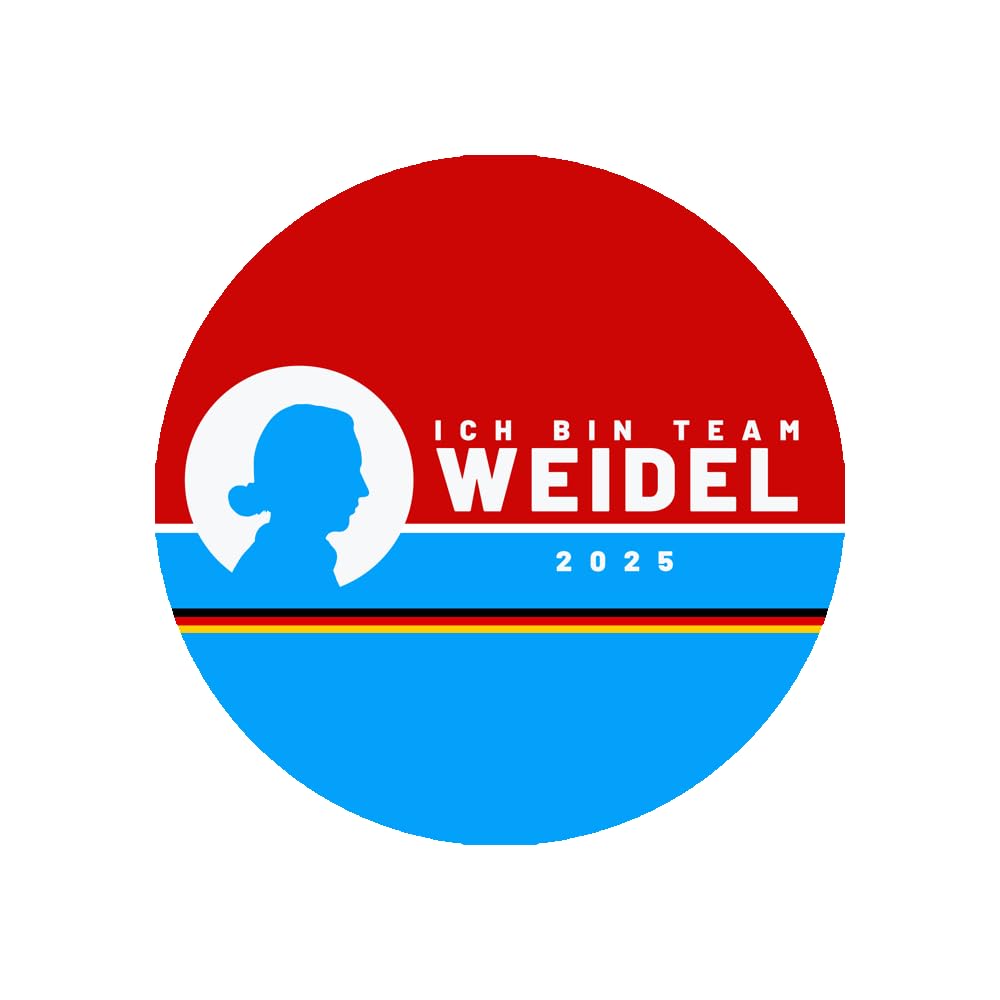 Sammys Shirt Store Ich Bin Team Weidel 2025 Neuwahlen AFD Wende Ampel Grüne Aufkleber 24 cm von Sammys Shirt Store