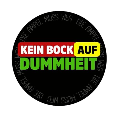 Sammys Shirt Store Kein Bock auf Dummheit-Ampel muss Weg Aufkleber 10 cm von Sammys Shirt Store