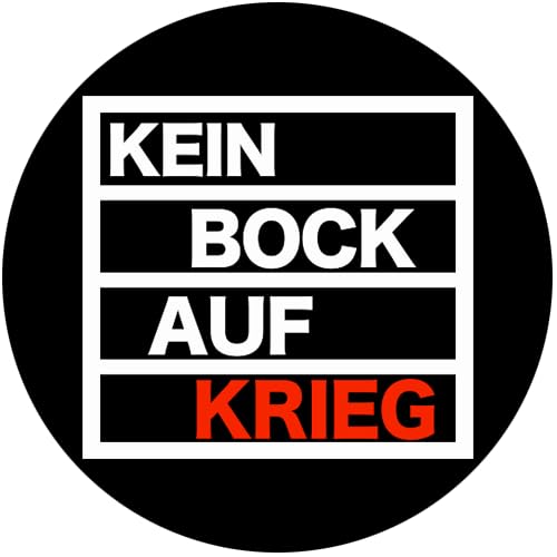 Sammys Shirt Store Kein Bock auf Krieg Vinyl-Aufkleber Sticker für Auto wetterfest 10cm von Sammys Shirt Store