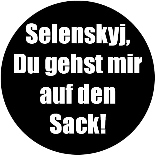 Sammys Shirt Store Selenskyj,Du gehst Mir auf den Sack Vinyl-Aufkleber Sticker für Auto wetterfest 10cm von Sammys Shirt Store