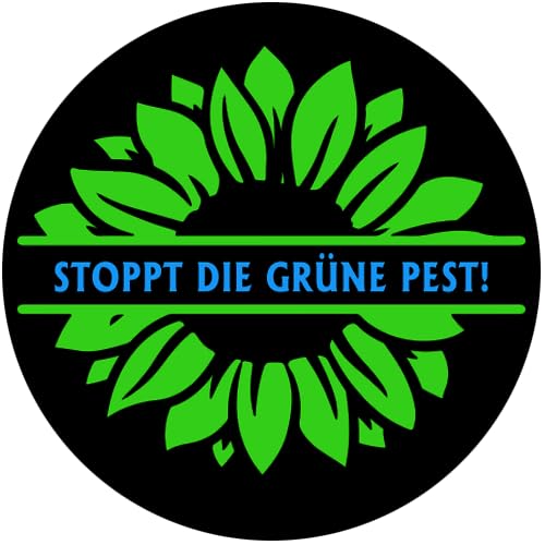 Sammys Shirt Store Stoppt die grüne Pest Aufkleber 24 cm von Sammys Shirt Store