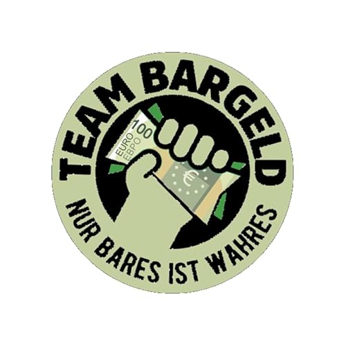 Sammys Shirt Store Team Bargeld - Nur bares ist wahres Aufkleber 10 cm von Sammys Shirt Store