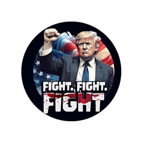 Sammys Shirt Store Trump Fight Fight Fight US Wahl Aufnäher 10 cm von Sammys Shirt Store