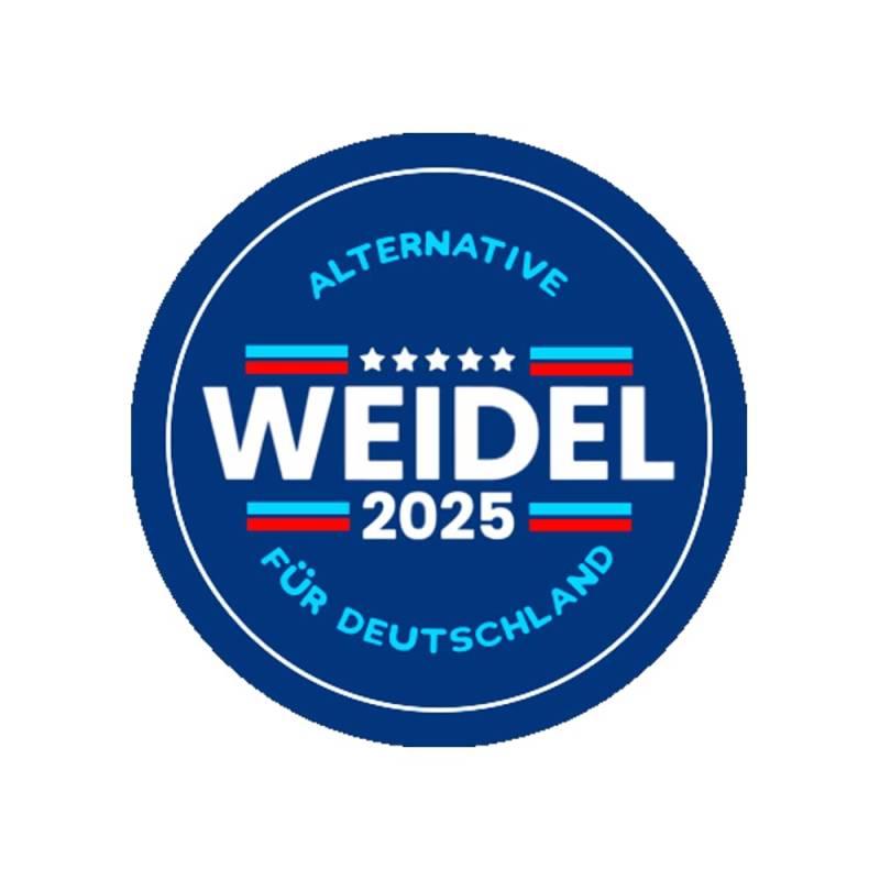 Sammys Shirt Store Weidel 2025-Alternative für Deutschland Aufkleber 10 cm von Sammys Shirt Store