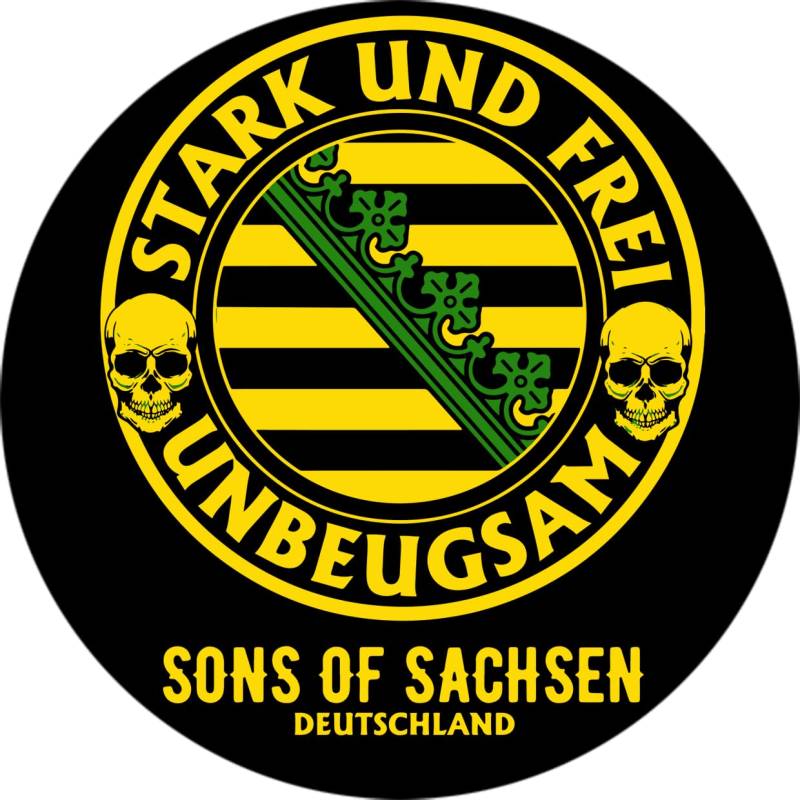 Sons of Sachsen - Stark, Frei und Unbeugsam Vinyl-Aufkleber Sticker für Auto wetterfest 10cm von Sammys Shirt Store