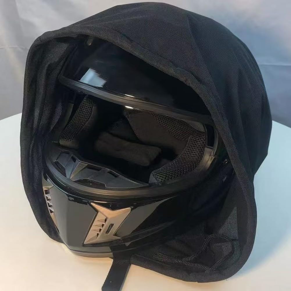 Helmschutztasche für sichere Aufbewahrung und einfachen Zugriff, passend für die meisten Motorradhelme (Schwarz) von Sandyseptember