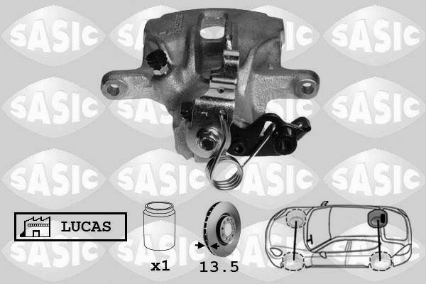 Bremssattel Hinterachse rechts Sasic 6506079 von Sasic