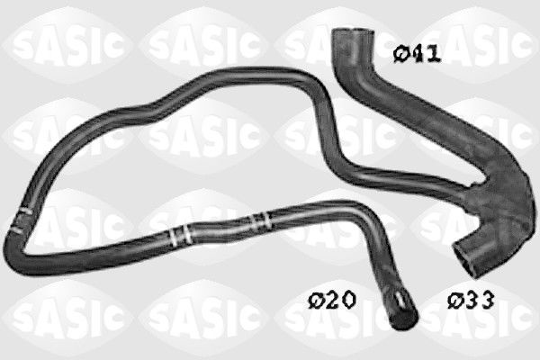 Kühlerschlauch links unten Sasic SWH6719 von Sasic