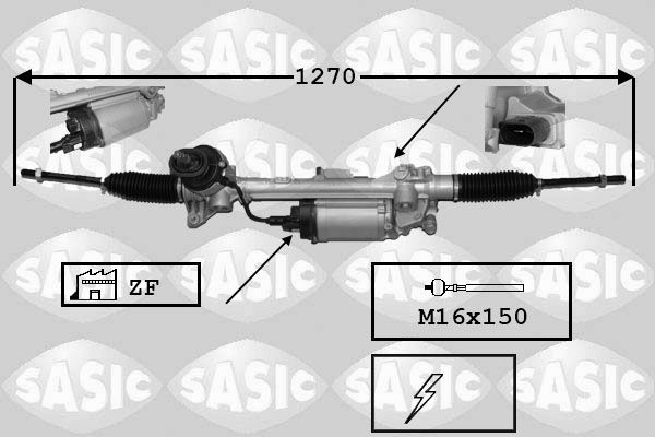 Lenkgetriebe Sasic 7176043 von Sasic