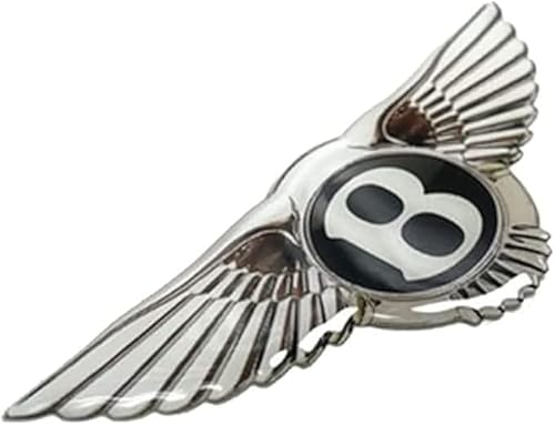 Auto Emblem für Bentley Continental 2018-2023, EmblemMetall-Auto Buchstaben Aufkleber Car Styling Zubehör Auto Autoaufkleber Auen Dekoration Emblem Auto hlergrill Zubehör Dekoration von SatcOp