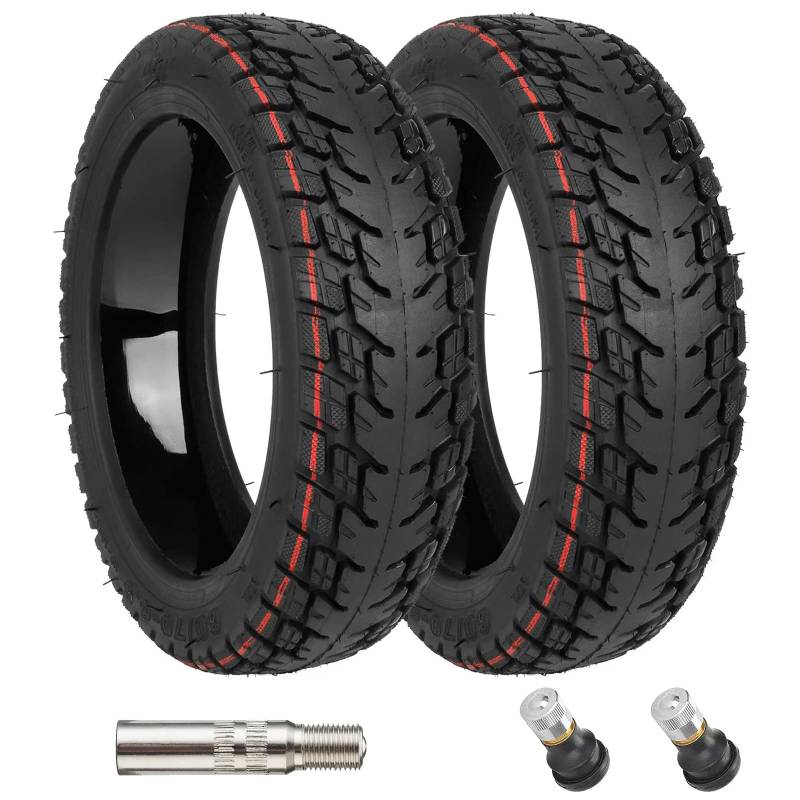 Satgoo Selbstreparierende Offroad Tubeless 60/70-6.5 Reifen für Ninebot Scooter, Ersatzreifen Reifen für Segway Ninebot Max G30/G30D 2/G30E/G30LP, Super Grip, Komfortableres und Ruhigeres Fahren von Satgoo