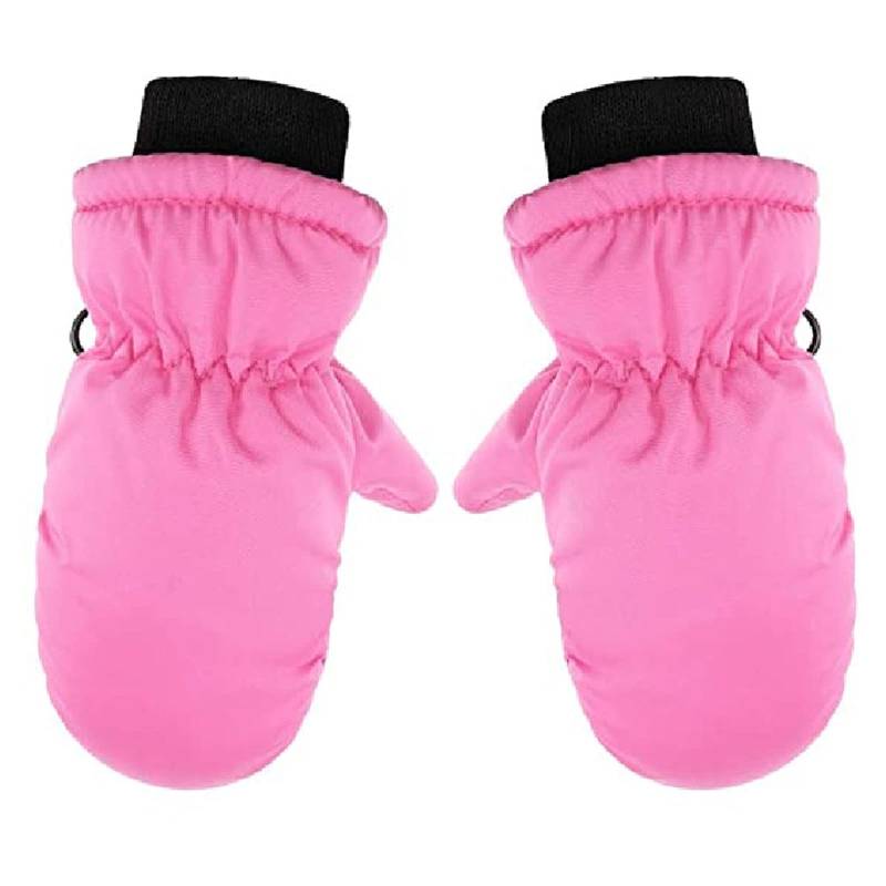 Sbyhbhyds Kinder Skihandschuhe Winter Jungen Mädchen Handschuhe,Weihnachten Wasserdicht Winddichtem Fausthandschuhe Dicke Wärmende Skifäustlinge für 1-8 Jahre,Schneehandschuhe Winterhandschuhe(Rosa) von Sbyhbhyds