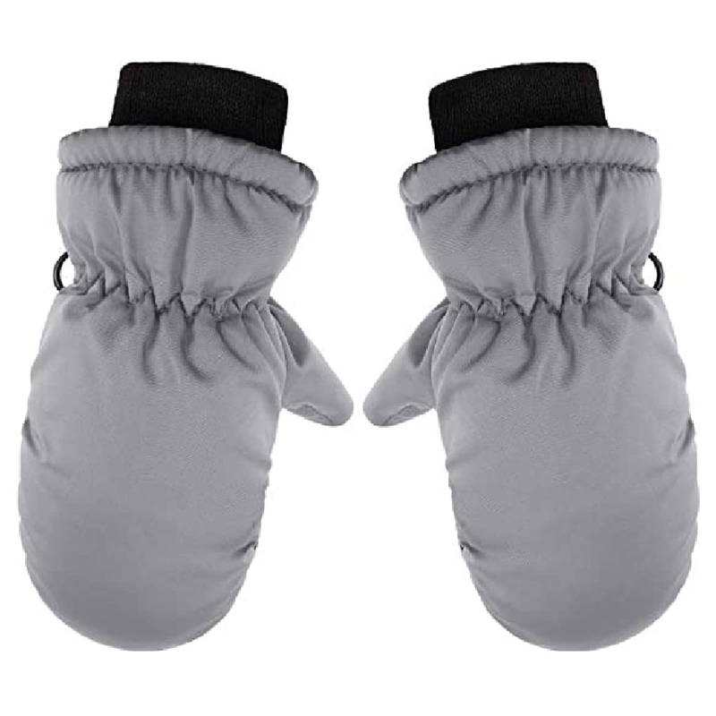 Sbyhbhyds Kinder Skihandschuhe Winter Jungen Mädchen Handschuhe,Weihnachten Wasserdicht Winddichtem Fausthandschuhe Dicke Wärmende Skifäustlinge für 1-8 Jahre,Schneehandschuhe Winterhandschuhe (Grey) von Sbyhbhyds