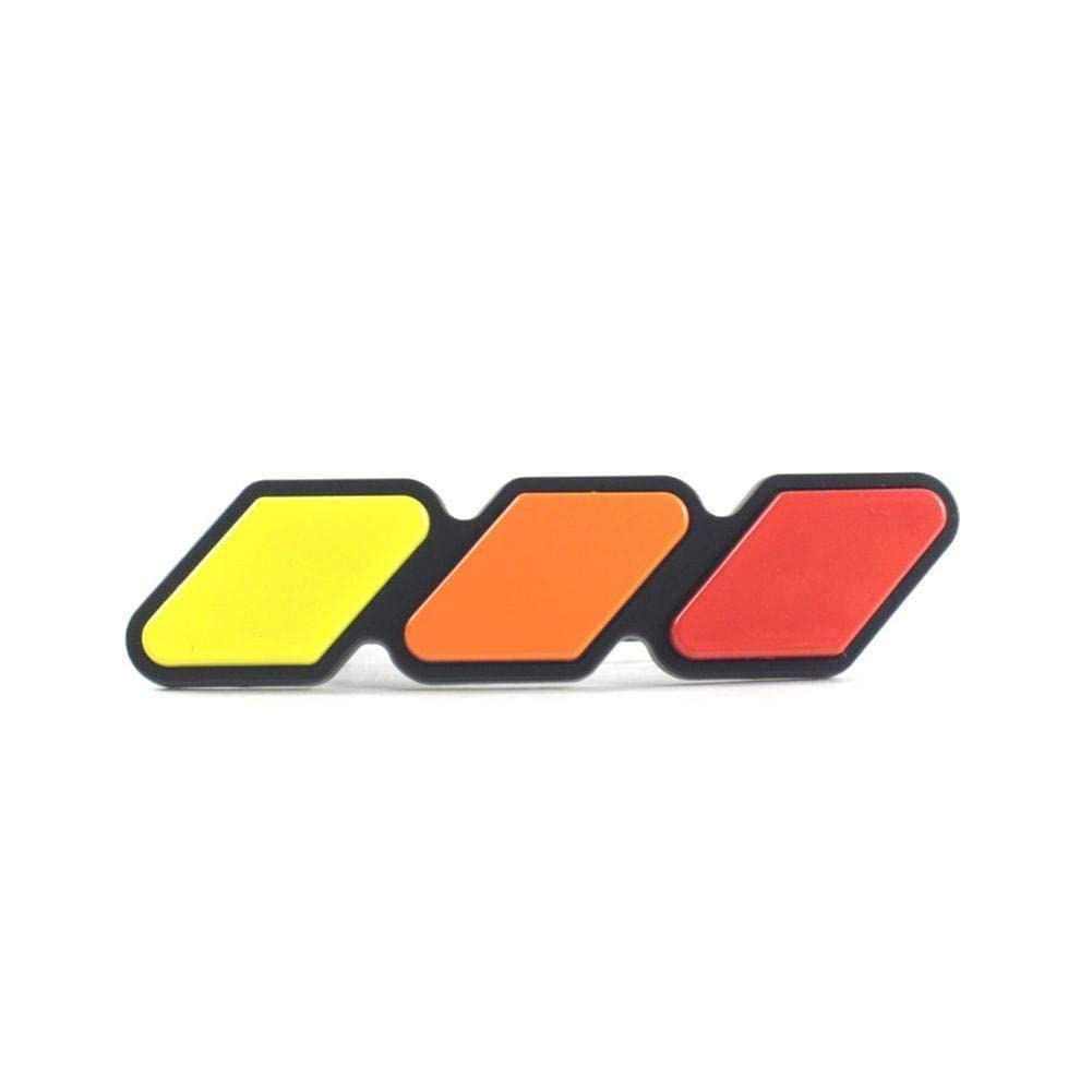 Dreifarbiges 3 Kühlergrill-Emblem, passend für Toyota-Aufkleber, Zubehör, Auto, B9M2, Auto-Styling von Sbyzm