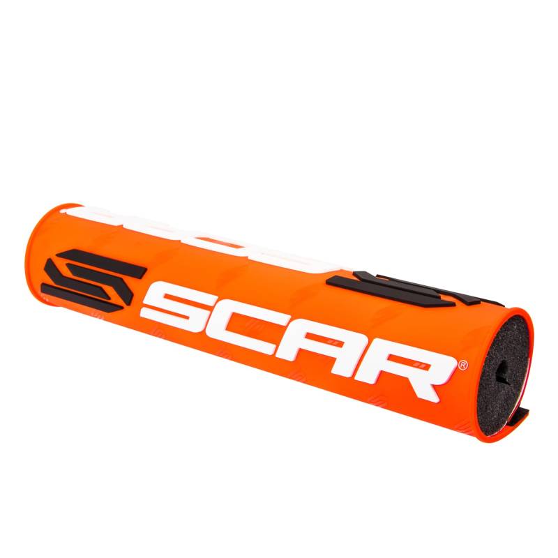 SCAR Lenkerpolster Lenker mit Mittelstrebe moto cross quad dirt bike Enduro - Orange fluo von SCAR