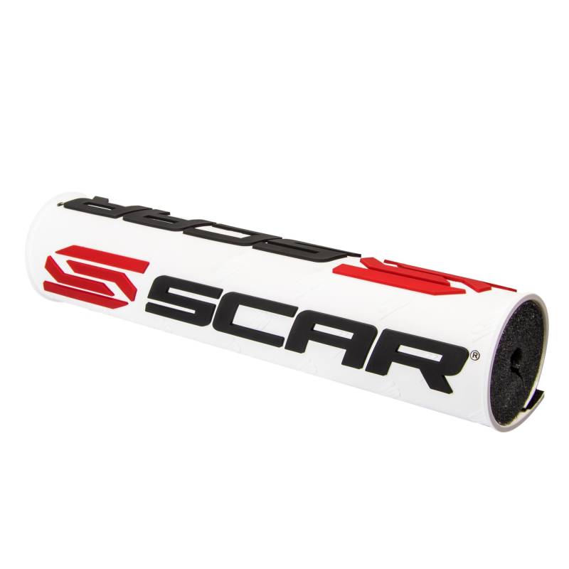 SCAR Lenkerpolster Lenker mit Mittelstrebe moto cross quad dirt bike Enduro - Weiß von SCAR