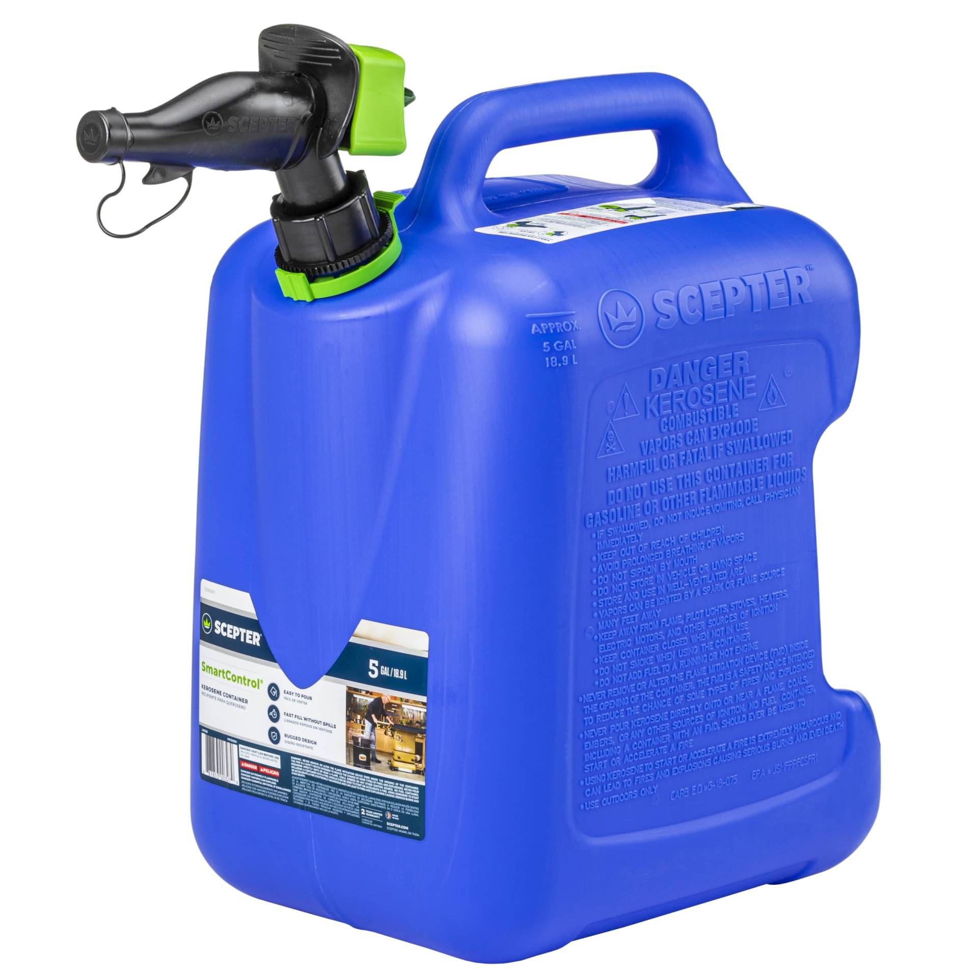 Scepter FSCK552 SmartControl Petroleumdose mit hinterem Griff, 1,8 l von Scepter