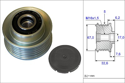 Schaeffler Ina Generatorfreilauf [Hersteller-Nr. 535009710] für Kia von Schaeffler INA