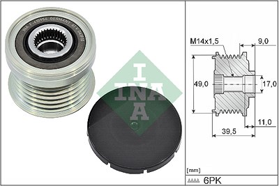 Schaeffler Ina Generatorfreilauf [Hersteller-Nr. 535036110] für Ford, Ferrari, Alfa Romeo, BMW von Schaeffler INA