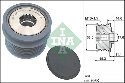 Schaeffler Ina Generatorfreilauf [Hersteller-Nr. 535036410] für Audi, Cupra, Ford, Seat, Skoda, VW von Schaeffler INA