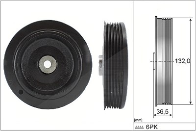 Schaeffler Ina Riemenscheibe, Kurbelwelle [Hersteller-Nr. 544000710] für Renault von Schaeffler INA