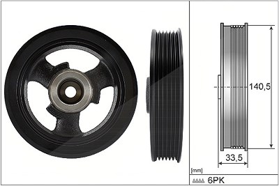 Schaeffler Ina Riemenscheibe, Kurbelwelle [Hersteller-Nr. 544014910] für Mini von Schaeffler INA