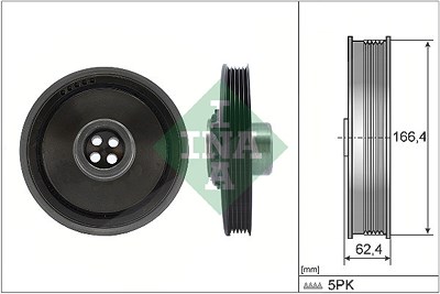 Schaeffler Ina Riemenscheibe, Kurbelwelle [Hersteller-Nr. 544017110] für Mini von Schaeffler INA