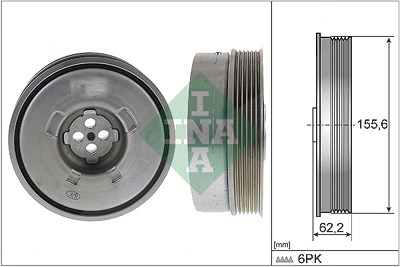 Schaeffler Ina Riemenscheibe, Kurbelwelle [Hersteller-Nr. 544050110] für BMW, Mini von Schaeffler INA