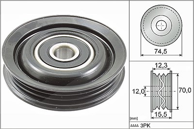 Schaeffler Ina Umlenk-/Führungsrolle, Keilrippenriemen [Hersteller-Nr. 532078610] für Nissan von Schaeffler INA