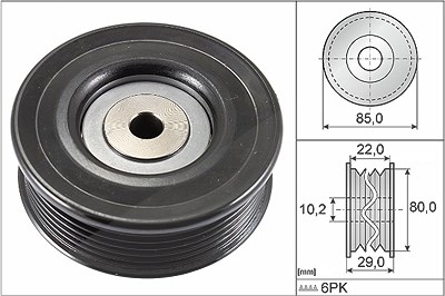 Schaeffler Ina Umlenk-/Führungsrolle, Keilrippenriemen [Hersteller-Nr. 532079910] für Lotus, Toyota von Schaeffler INA