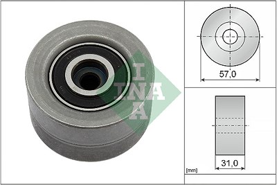 Schaeffler Ina Umlenk-/Führungsrolle, Zahnriemen [Hersteller-Nr. 532099210] für Audi, Cupra, Seat, Skoda, VW von Schaeffler INA