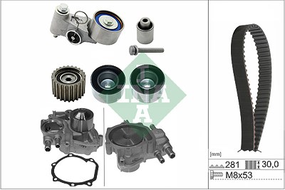 Schaeffler Ina Wasserpumpe + Zahnriemensatz [Hersteller-Nr. 530056330] für Subaru von Schaeffler INA