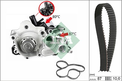 Schaeffler Ina Wasserpumpe + Zahnriemensatz [Hersteller-Nr. 530076130] für Audi, Skoda, VW von Schaeffler INA