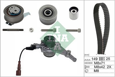 Schaeffler Ina Wasserpumpe + Zahnriemensatz [Hersteller-Nr. 530083530] für Audi, Cupra, Seat, Skoda, VW von Schaeffler INA