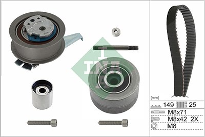 Schaeffler Ina Zahnriemensatz [Hersteller-Nr. 530083510] für VW, Seat, Skoda, Cupra, Audi von Schaeffler INA