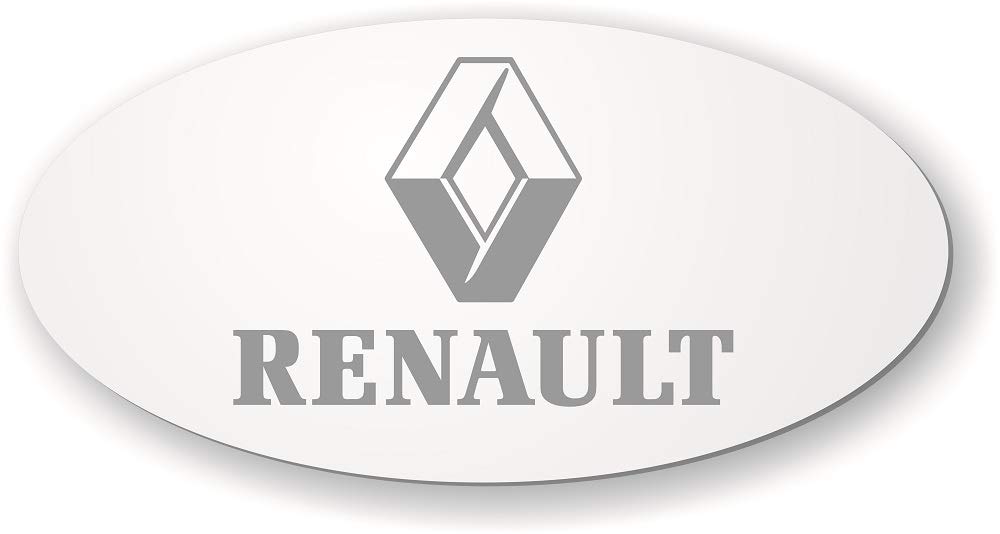 Spiegel kompatibel mit Renault LKW-Rückwand Truck ✓ Raute lasergraviert oder als Aufkleber ✓ Rückwandspiegel ✓ Truck Artikel für die Fahrerkabine ✓ (Aufkleber) von Schilderfeuerwehr