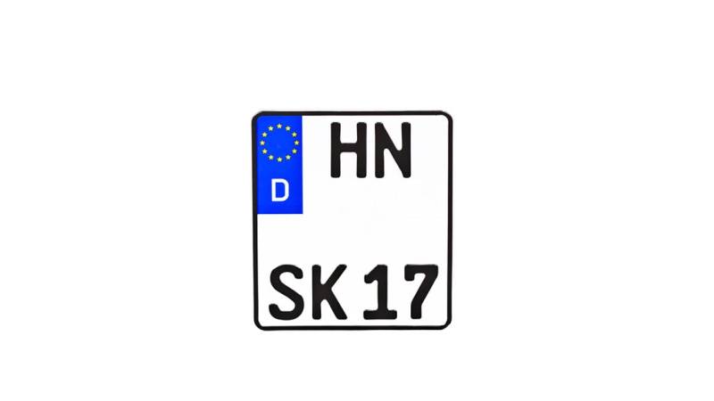 Schilderkröten.de Motorradkennzeichen (180x200) von Schilderkröten.de