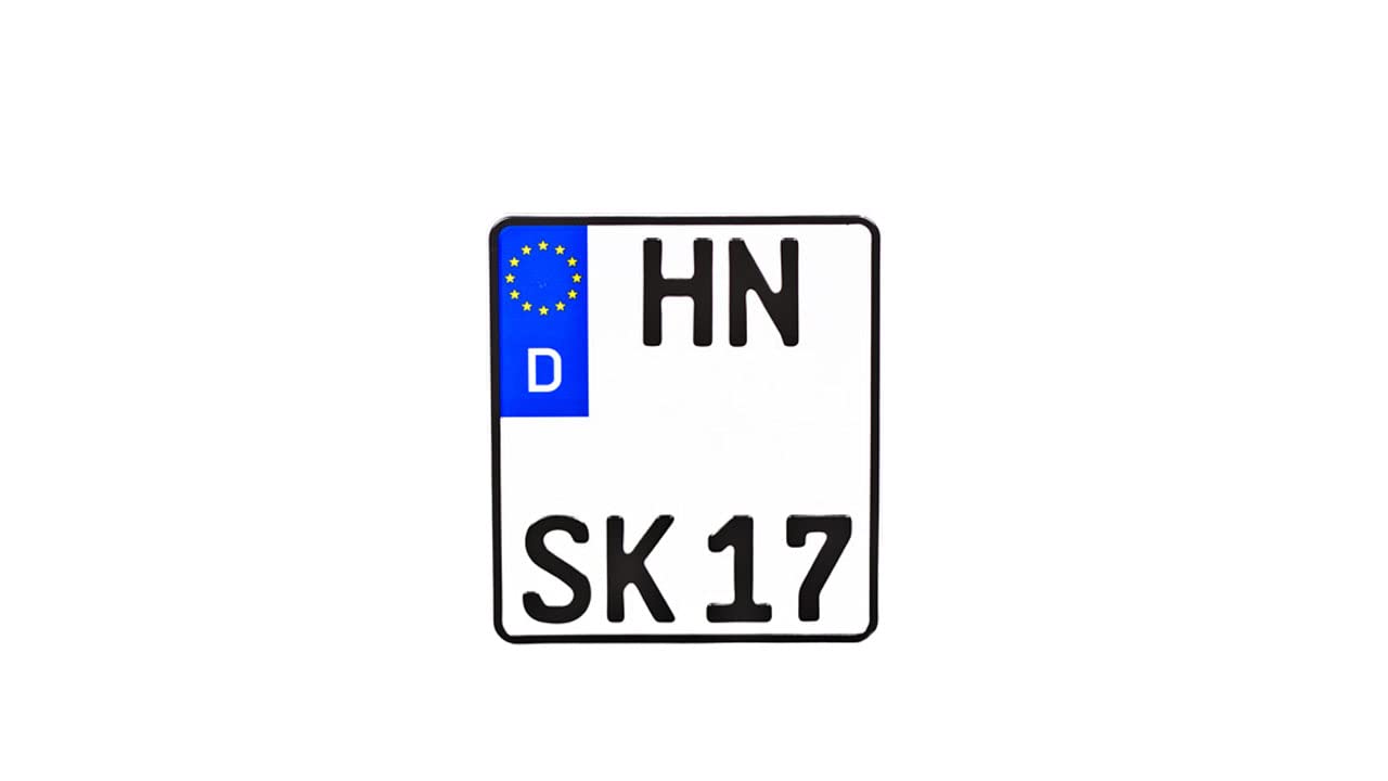 Schilderkröten.de Motorradkennzeichen (220x200) von Schilderkröten.de