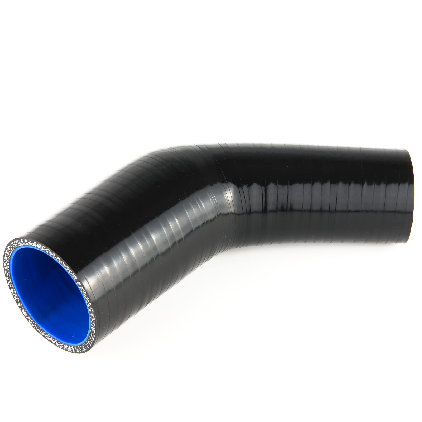 45° Silikon-Reduzierbogen ID 38-25mm schwarz*** Silikonschlauch Grad Reducer Silicone Hose von Schlauchland