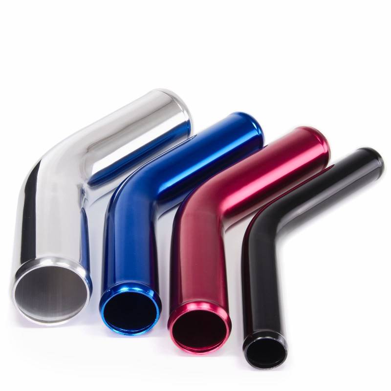 Schlauchland Alu-Bogen 45° AD 102mm ROT ***** auch in BLAU oder SCHWARZ *** Alubogen Alurohr Rohrbogen Aluminum Pipe Turbo Ladeluftkühler von Schlauchland