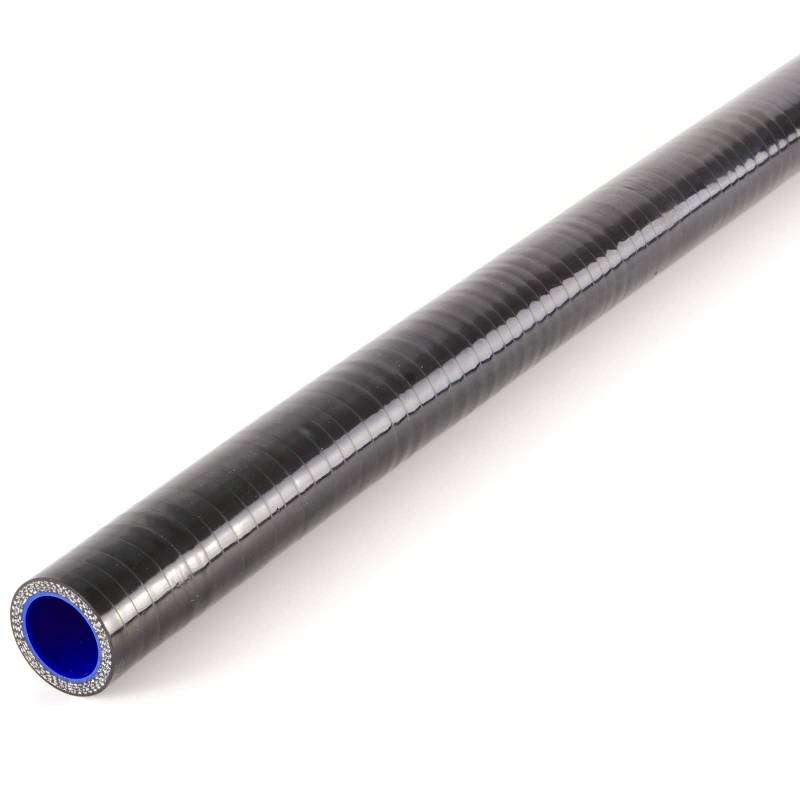 Silikonschlauch 50cm ID 22mm schwarz*** Unterdruckschlauch Vacuum Hose Verbinder LLK von Schlauchland