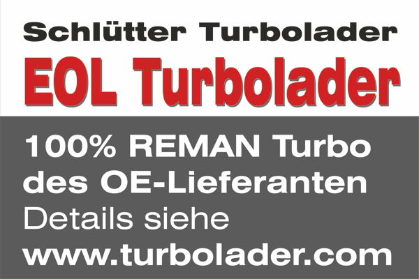 Lader, Aufladung Schlütter Turbolader 172-00840EOL von Schlütter Turbolader