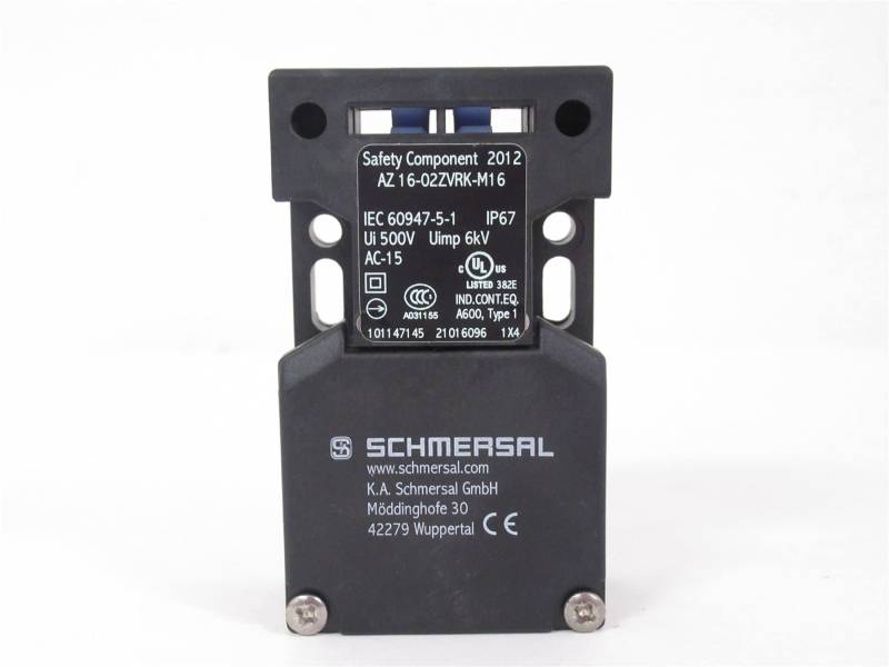 AZ16-02ZVRK-M16 | 101147145 | SCHMERSAL SAFETY SWITCH, SEPARATE ACTUATOR, 3M16X1.5, PLASTIC, 30MM SENSOR LENGTH, 500V, 10A, NC von Schmersal