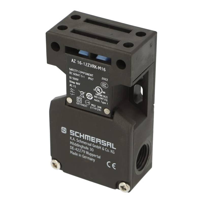 AZ1612ZVRKM16 | AZ16-12ZVRK-M16 | 101154221 | SCHMERSAL SAFETY SWITCH, WITH SEPARATE ACTUATOR, 1NO+2NC, 30N LATCHING FORCE, M16 CABLE ENTRY von Schmersal