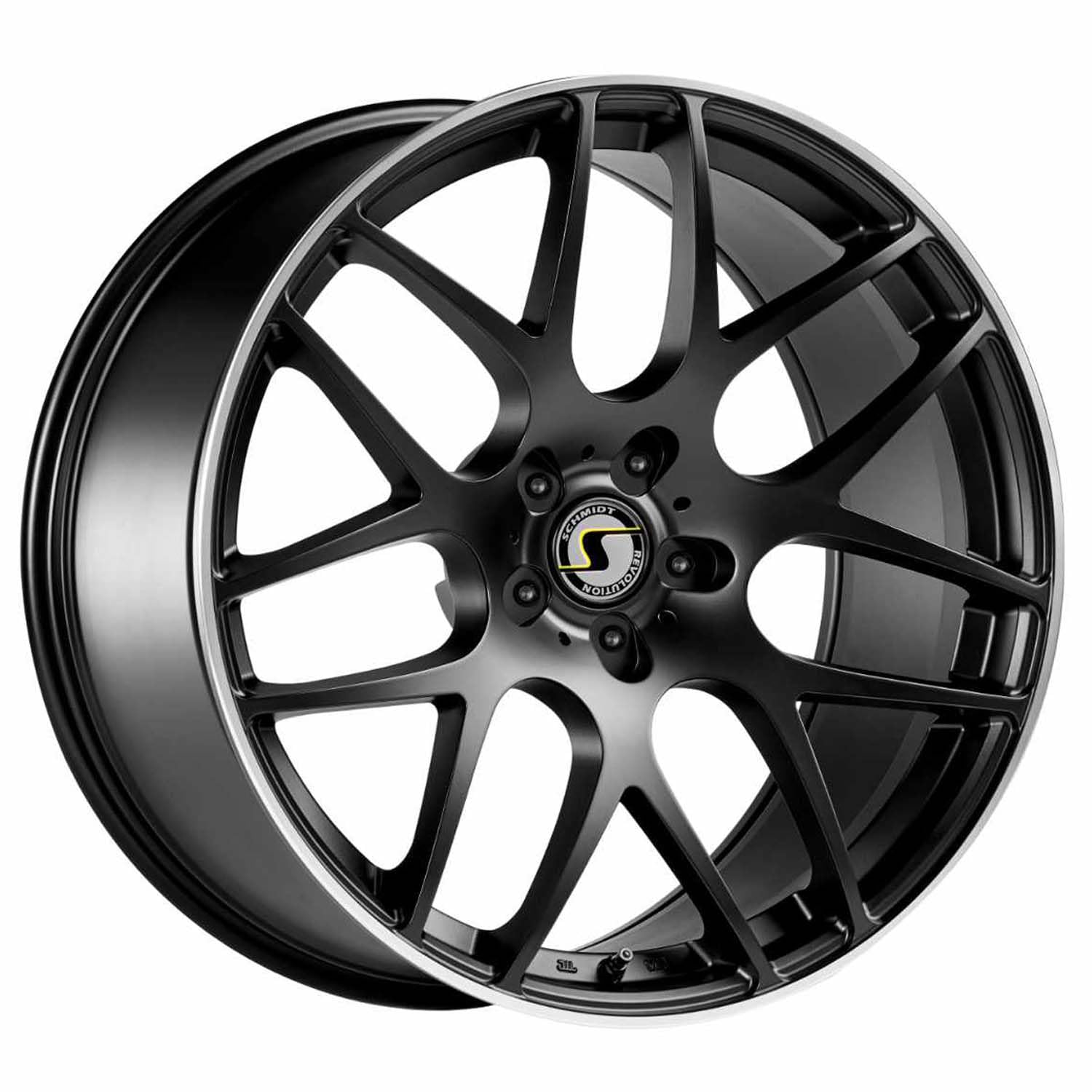 Schmidt Felge Gambit 9.5Jx22 ET38 5x108 SatinBlack Hornpoliert kompatibel mit Volvo XC60 Typ U, XC90 MKII Typ L von Schmidt Revolution