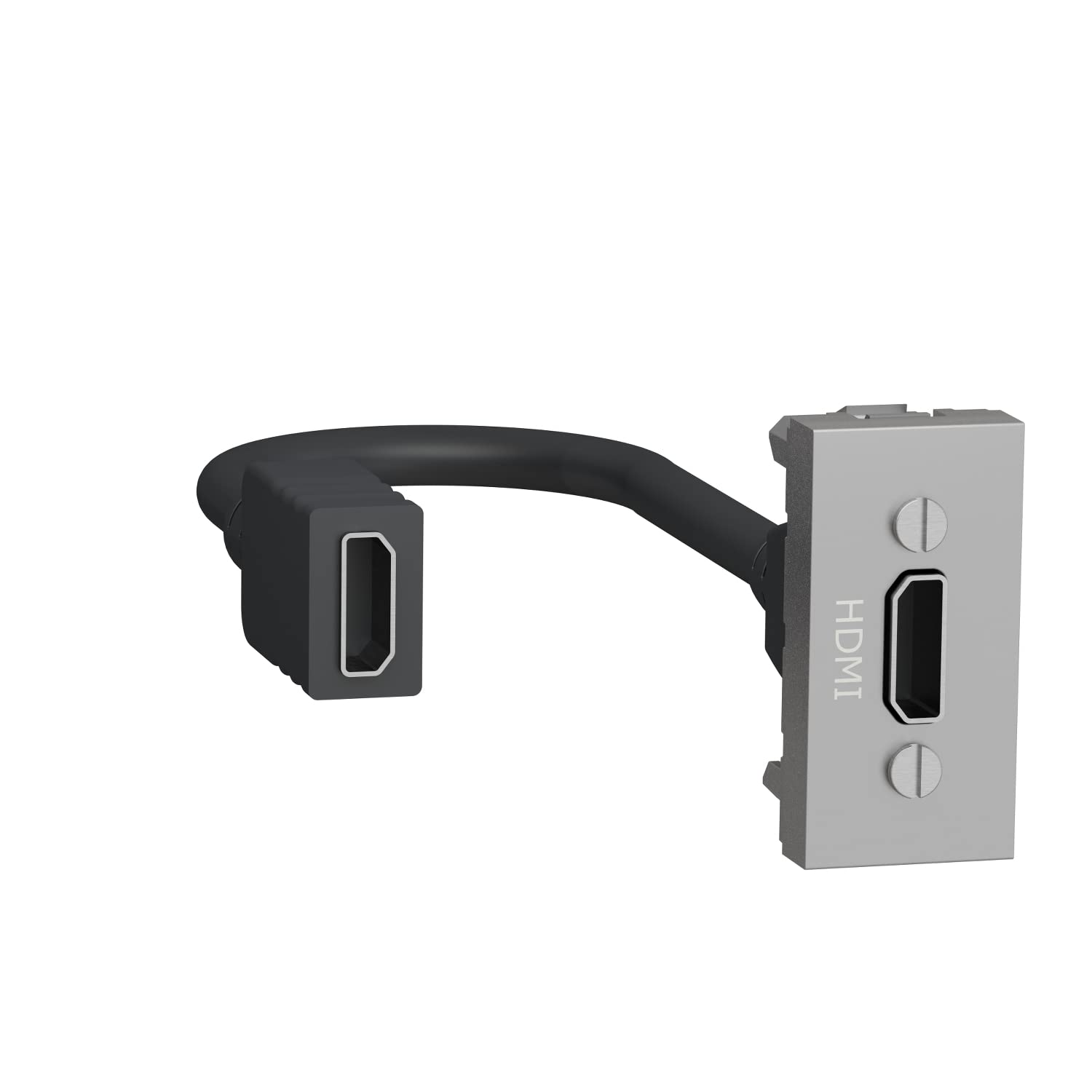 Schneider Electric NU343030 HDMI-Stecker, 1 Module, Aluminium von Schneider Electric