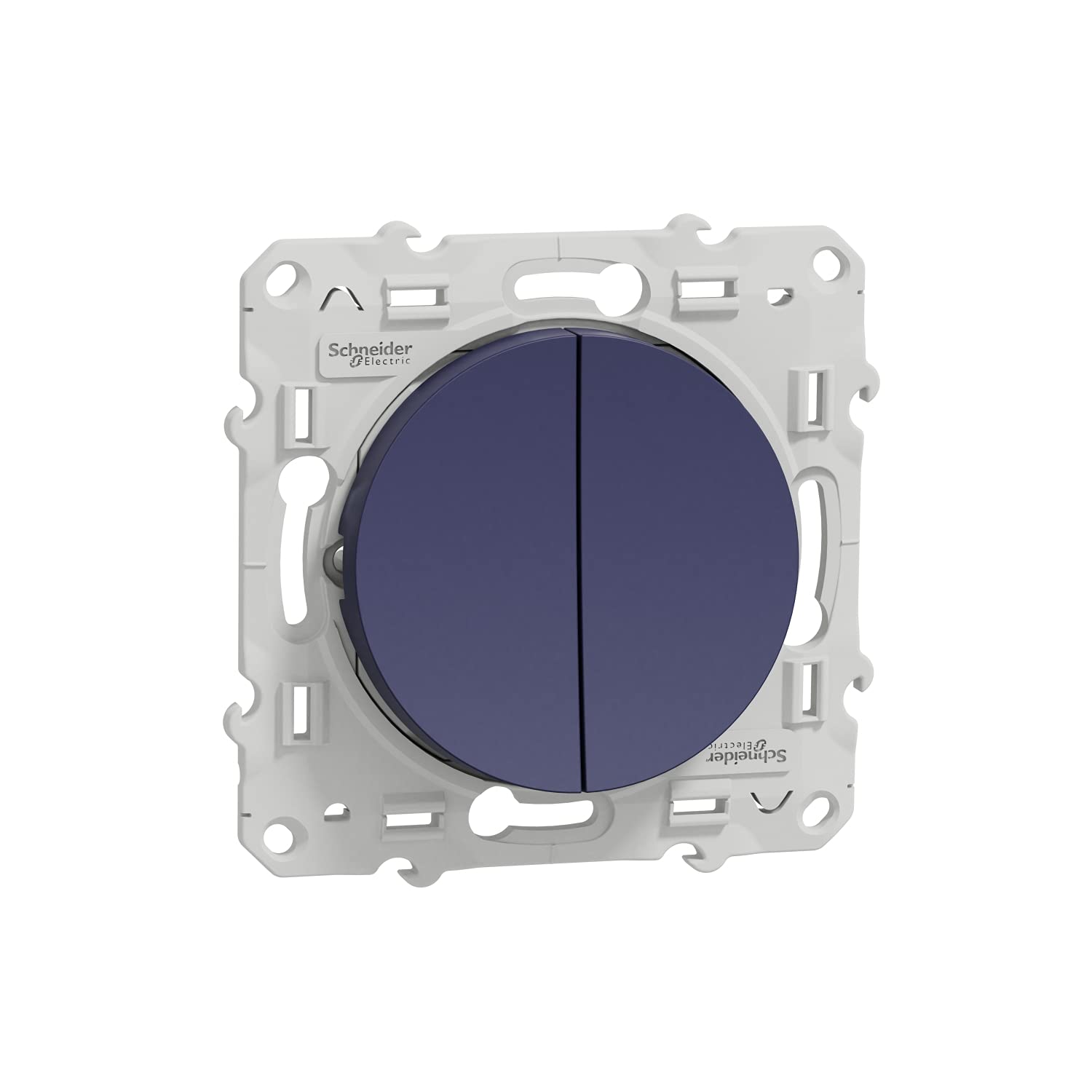 Schneider Electric S550216 Odace Doppeltaster Cobalt, Schraubverschluss, Schnellkupplung von Schneider Electric